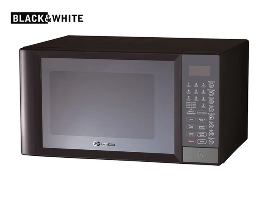 ميكرويف بلاك اند وايت سعه 43 لتر ديجيتال بالشواية كونفكشن MW-430 DGC