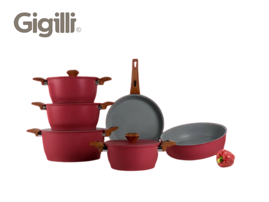 حلة جرانيت 10 ق حلة 28 سم بغطاء جرانيت Gigilli Cook-GIGI