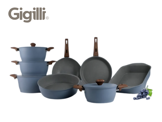 حلة جرانيت 12 ق حلة 28 سم بغطاء جرانيت Gigilli