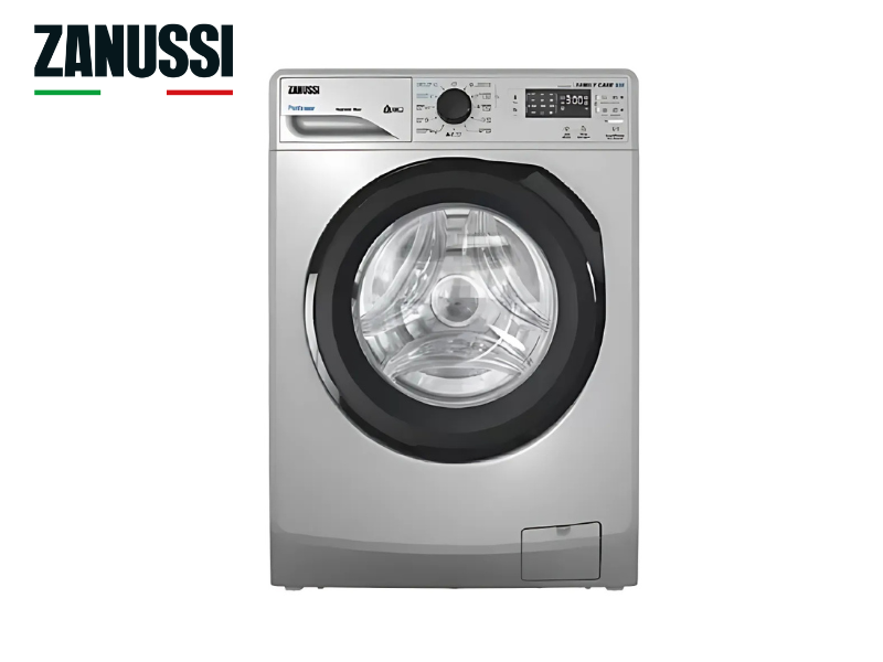 غساله ملابس زانوسي  اتوماتيك ديجيتال 8كيلو سيلفر باب اسود ZWF8240SB5 8KG 1200RPM
