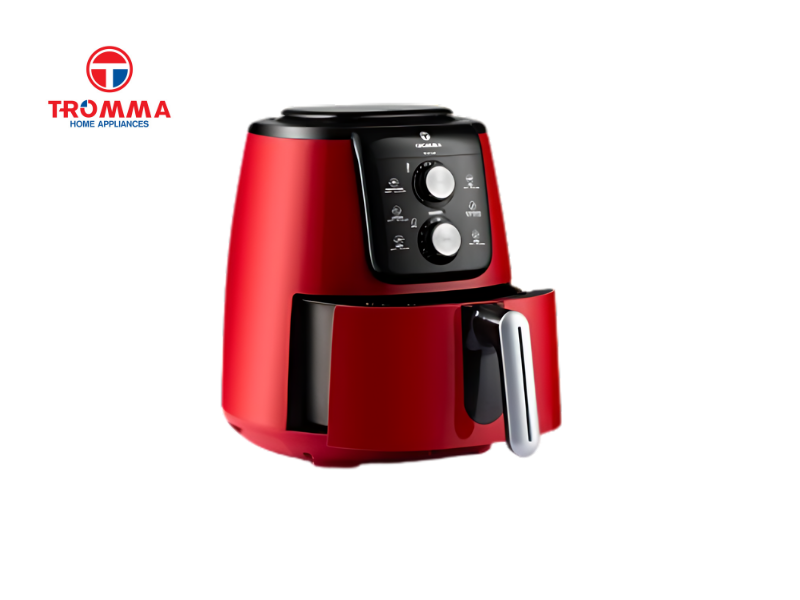 قلاية تروما  بدون زيت 4 لتر 1550 وات احمر  - 755 TrommaRed